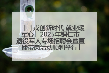 「戎创新时代·就业暖军心」2025年铜仁市退役军人专场招聘会暨直播带岗活动顺利举行