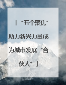“五个聚焦”助力新兴力量成为城市发展“合伙人”