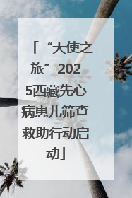 “天使之旅”2025西藏先心病患儿筛查救助行动启动