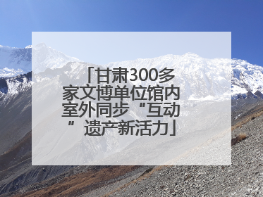 甘肃300多家文博单位馆内室外同步“互动”遗产新活力