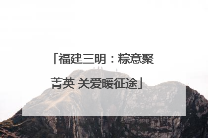 福建三明：粽意聚菁英 关爱暖征途
