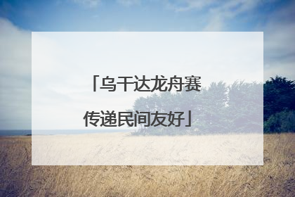 乌干达龙舟赛传递民间友好
