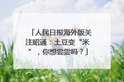 人民日报海外版关注昭通：土豆变“米”，你想尝尝吗？