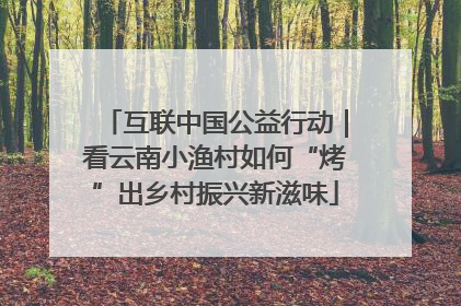 互联中国公益行动｜看云南小渔村如何“烤”出乡村振兴新滋味