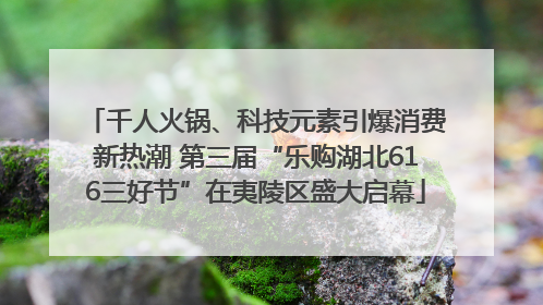 千人火锅、科技元素引爆消费新热潮 第三届“乐购湖北616三好节”在夷陵区盛大启幕