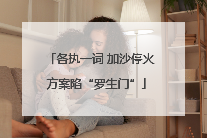 各执一词 加沙停火方案陷“罗生门”