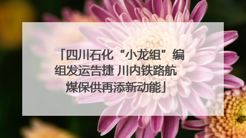 四川石化“小龙组”编组发运告捷 川内铁路航煤保供再添新动能