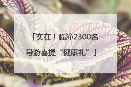实在！临潼2300名导游喜提“健康礼”