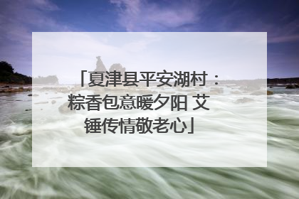 夏津县平安湖村：粽香包意暖夕阳 艾锤传情敬老心