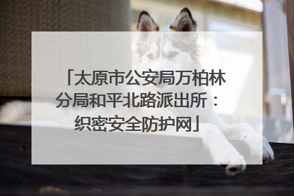 太原市公安局万柏林分局和平北路派出所：织密安全防护网