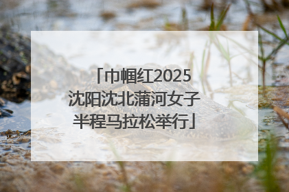 巾帼红2025沈阳沈北蒲河女子半程马拉松举行