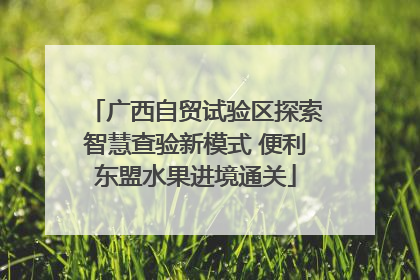 广西自贸试验区探索智慧查验新模式 便利东盟水果进境通关