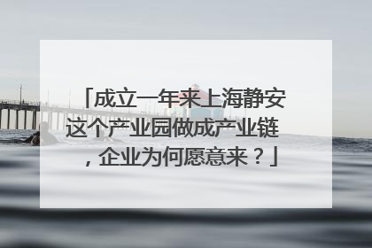 成立一年来上海静安这个产业园做成产业链，企业为何愿意来？