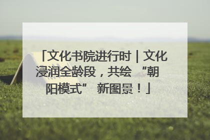 文化书院进行时｜文化浸润全龄段，共绘 “朝阳模式” 新图景！