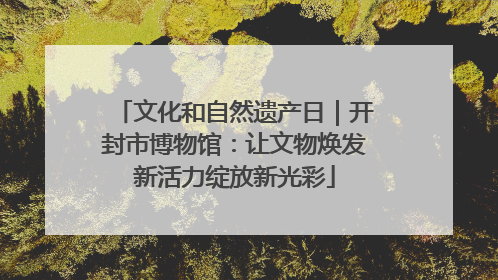 文化和自然遗产日｜开封市博物馆：让文物焕发新活力绽放新光彩