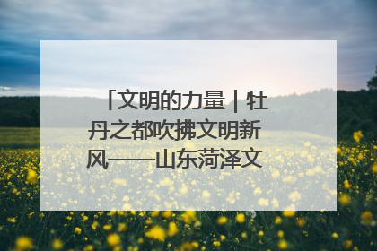 文明的力量｜牡丹之都吹拂文明新风——山东菏泽文明创建一线见闻