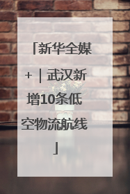 新华全媒+｜武汉新增10条低空物流航线