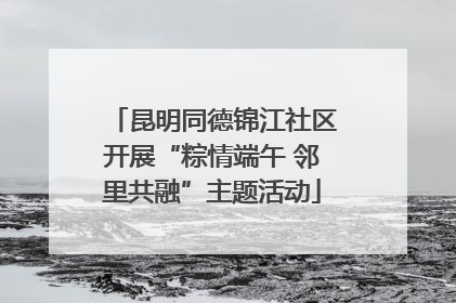 昆明同德锦江社区开展“粽情端午 邻里共融”主题活动