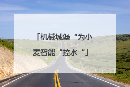 机械城堡“为小麦智能“控水“