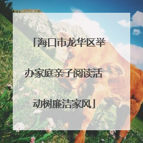 海口市龙华区举办家庭亲子阅读活动树廉洁家风