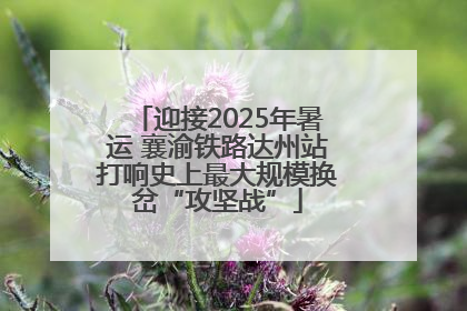 迎接2025年暑运 襄渝铁路达州站打响史上最大规模换岔“攻坚战”