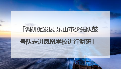 调研促发展 乐山市少先队鼓号队走进凤凰学校进行调研