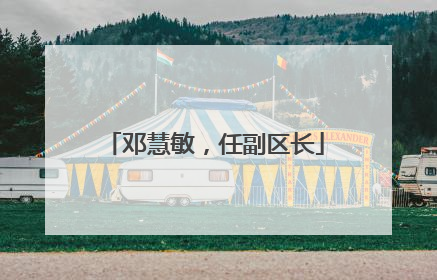 邓慧敏，任副区长