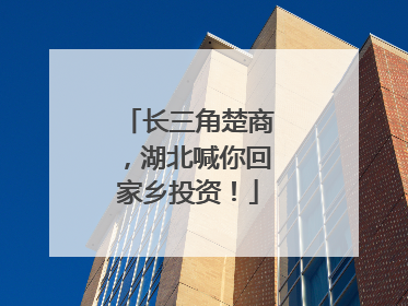 长三角楚商，湖北喊你回家乡投资！