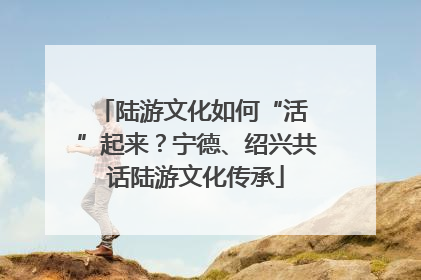 陆游文化如何“活 ”起来？宁德、绍兴共话陆游文化传承