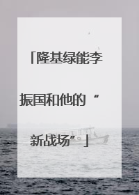 隆基绿能李振国和他的“新战场”