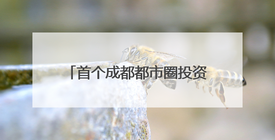 首个成都都市圈投资指南发布｜投资成都