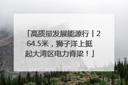 高质量发展能源行丨264.5米，狮子洋上挺起大湾区电力脊梁！
