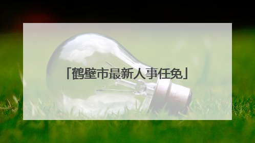 鹤壁市最新人事任免