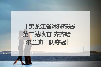 黑龙江省冰球联赛第二站收官 齐齐哈尔兰迪一队夺冠