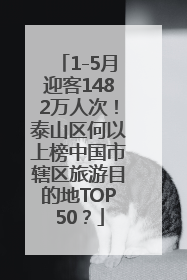 1-5月迎客1482万人次！泰山区何以上榜中国市辖区旅游目的地TOP50？