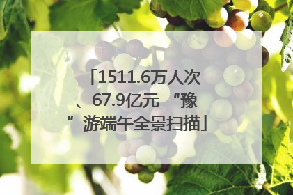 1511.6万人次、67.9亿元 “豫”游端午全景扫描