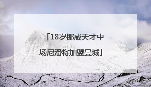 18岁挪威天才中场尼潘将加盟曼城