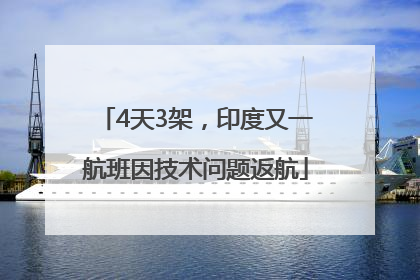 4天3架，印度又一航班因技术问题返航