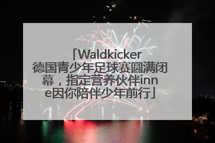 Waldkicker德国青少年足球赛圆满闭幕，指定营养伙伴inne因你陪伴少年前行